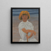 Młoda dziewczyna na plaży - Léon Spilliaert — oprawiony obraz na ścianie