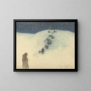 Dzieci na wydmie - Léon Spilliaert — oprawiony obraz na ścianie