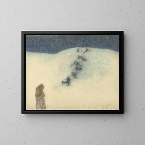 Dzieci na wydmie - Léon Spilliaert — oprawiony obraz na ścianie