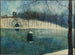 Le parc Léopold d'Ostende avec l'étang et le Trinkhall sous la neige - Léon Spilliaert — widok dzieła