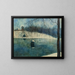 Le parc Léopold d'Ostende avec l'étang et le Trinkhall sous la neige - Léon Spilliaert — oprawiony obraz na ścianie