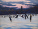 Les Patineurs au parc Marie-Henriette à Ostende - Léon Spilliaert — widok dzieła