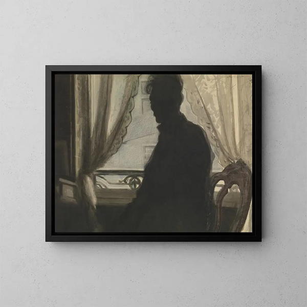 sylwetki malarza - Léon Spilliaert — oprawiony obraz na ścianie