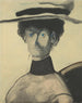 Kobieta w różowym kapeluszu - Léon Spilliaert — widok dzieła