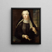 Hedvig Ulrika Taube 1714-1744 również hrabina Hessenstein - Lorens Pasch starszy — oprawiony obraz na ścianie