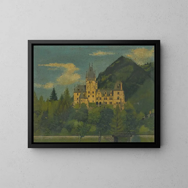 Château de Fischhorn niedaleko Zell am See - Lorenz Duregger — oprawiony obraz na ścianie