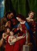 Madonny z Dzieciątkiem z świętymi Janem Chrzcicielem, Franciszkiem z Asyżu, Józefem i Katarzyną z Aleksandrii - Lorenzo Lotto — widok dzieła