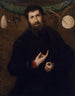 Portret mężczyzny z symbolami alegorycznymi - Lorenzo Lotto — widok dzieła