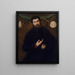 Portret mężczyzny z symbolami alegorycznymi - Lorenzo Lotto — oprawiony obraz na ścianie