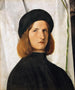 Portret młodego mężczyzny z lampą - Lorenzo Lotto — widok dzieła