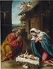 La Nativité - Lorenzo Lotto — widok dzieła