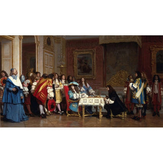 Louis XIV et Molière - Jean-Léon Gerôme | Reproduction Tableau Décoration murale affiche copie