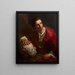 Przypuszczalny portret Edme Bouchardon - Louis-Gabriel Blanchet — oprawiony obraz na ścianie