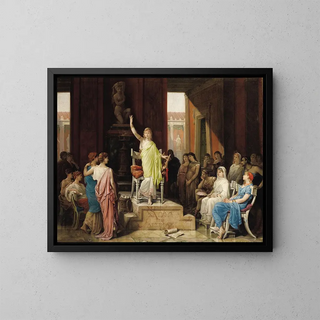 Sappho - Louis-Hector Leroux — oprawiony obraz na ścianie