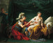 Alcibiades klęczący przed swoją kochanką - Louis-Jean-François Lagrenée — widok dzieła