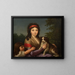 Portret Alexandrine Julie Vaudoyer, córki malarza i żony architekta Antoine'a Laurenta Vaudoyera - Louis-Jean-François Lagrenée — oprawiony obraz na ścianie
