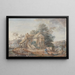 Le Petit Trianon Versailles - Louis-Nicolas van Blarenberghe — oprawiony obraz na ścianie