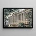 La colonnade du Louvre prise du jardin de l'hôtel du comte d'Angiviller - Louis-Pierre Baltard — oprawiony obraz na ścianie