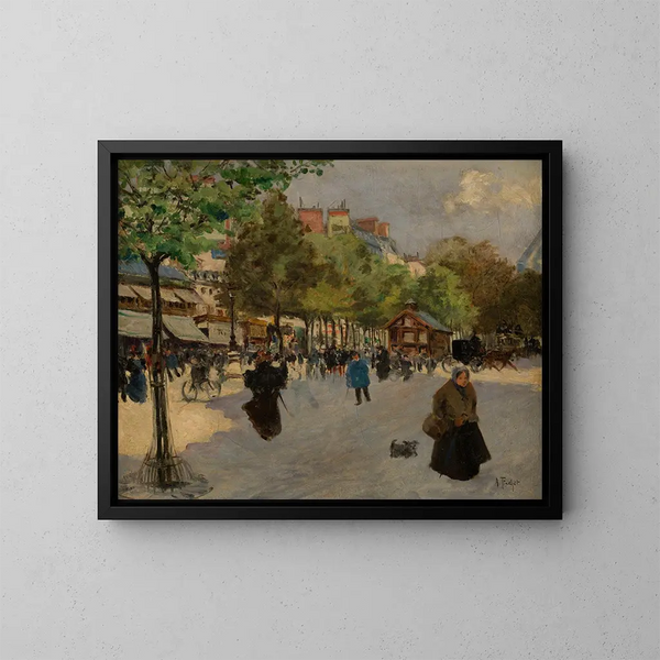 Le boulevard de Clichy - Louis Abel-Truchet — oprawiony obraz na ścianie