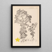 Herbarium francuskiej flory Pl0098 - Louis Antoine Cusin — oprawiony obraz na ścianie