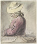 Portret Johanna Golla von Franckenstein z kapeluszem po lewej stronie - Louis Bernard Coclers — widok dzieła