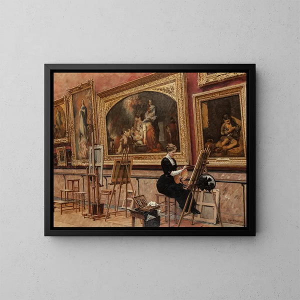 Muzeum w Luwrze, Murillo - Louis Broud — oprawiony obraz na ścianie