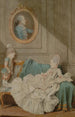 Madame Millin du Perreux i jej syna z portretem namalowanym przez Pana Jérôme-Robert Millin du Perreux - Louis Carmontelle — widok dzieła