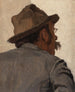 Mężczyzna od tyłu z okularami - Louis Charles Moeller — widok dzieła