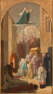 Le miracle des Ardents Procession de la châsse de sainte Geneviève - Louis Charles Timbal — widok dzieła