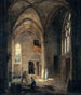 Widok wnętrza kościoła Saint-Benoît-le-Bestourné, kaplica Saint-Pierre lub Tournelle - Louis Courtin — widok dzieła