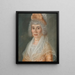 Marguerite Viger żona Pierre Berthelet - Louis Dulongpré — oprawiony obraz na ścianie