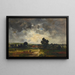 Figures dans un champ sous un ciel orageux - Louis François Victor Watelin — oprawiony obraz na ścianie