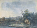 Figures sur une route de campagne - Louis Gabriel Moreau — widok dzieła