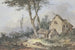 pejzaż z ruiną farmy - Louis Gabriel Moreau — widok dzieła