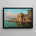na wybrzeżu Sorrente - Louis Gurlitt — oprawiony obraz na ścianie