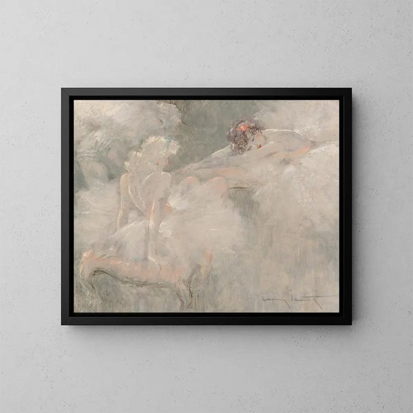 Attitudes - Louis Icart — oprawiony obraz na ścianie