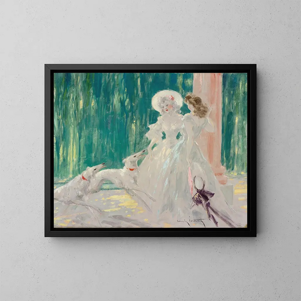 Le bel après-midi - Louis Icart — oprawiony obraz na ścianie