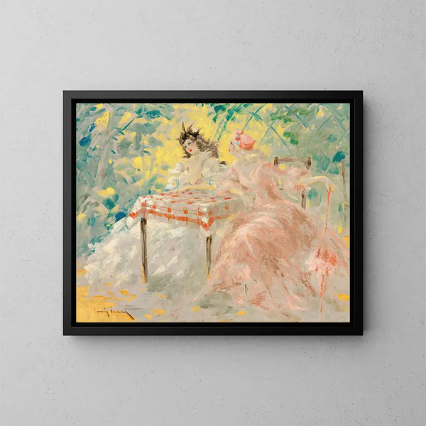 Pod baldachimami - Louis Icart — oprawiony obraz na ścianie
