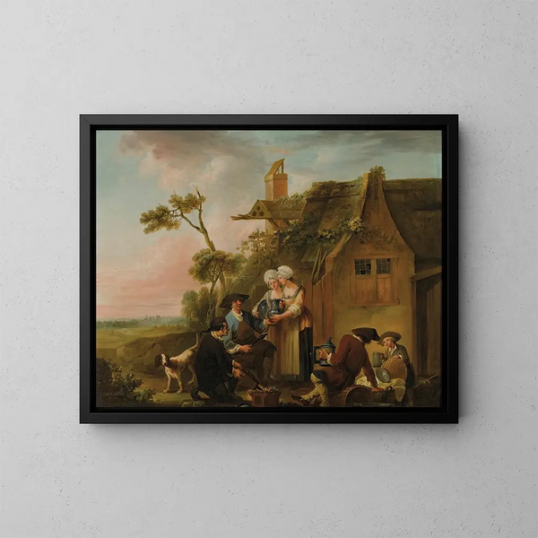 Le marchand d'étain - Louis Joseph Watteau — oprawiony obraz na ścianie