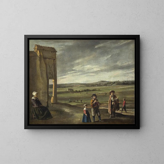 Louis Le Nain - Landscape with Peasants.webp