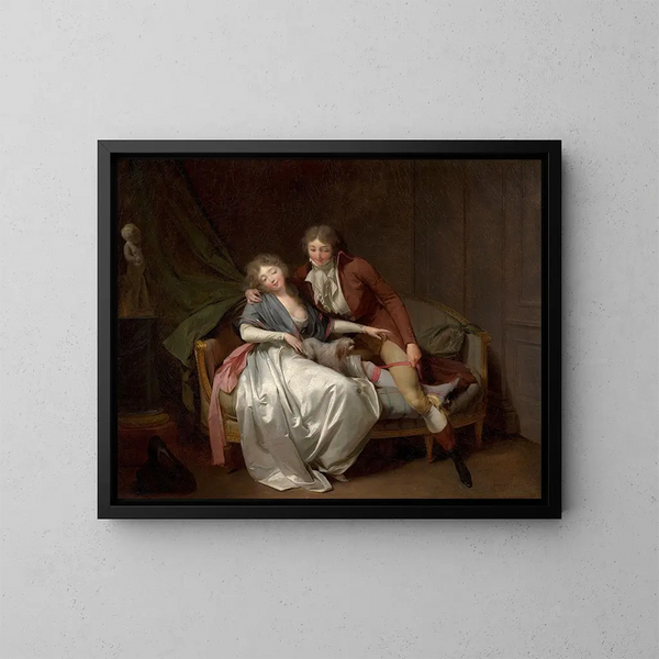 Broni mnie - Louis Léopold Boilly — oprawiony obraz na ścianie
