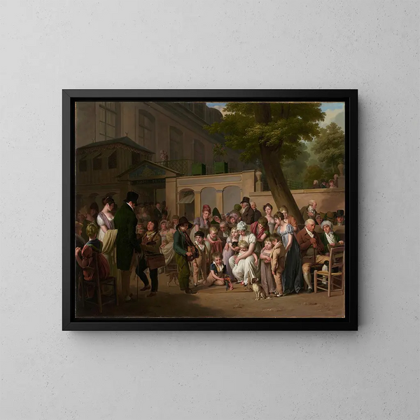 Wejście do tureckiego ogrodu - Louis Léopold Boilly — oprawiony obraz na ścianie