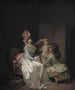 ozdabiający statuę Kupidyna - Louis Léopold Boilly — widok dzieła
