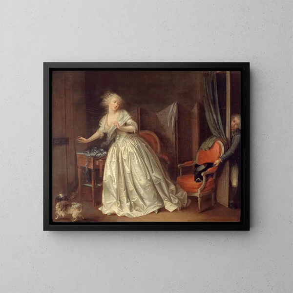 Le Départ précipité - Louis Léopold Boilly — oprawiony obraz na ścianie