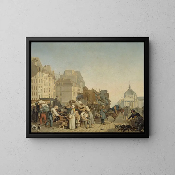 Przeprowadzki - Louis Léopold Boilly — oprawiony obraz na ścianie