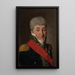 Portret Charles Pierre François Augereau - Louis Léopold Boilly — oprawiony obraz na ścianie