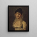 Portret kobiety w białej sukni - Louis Léopold Boilly — oprawiony obraz na ścianie