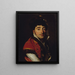 Portret aktora w czerwonej kurtce obszytej futrem - Louis Léopold Boilly — oprawiony obraz na ścianie