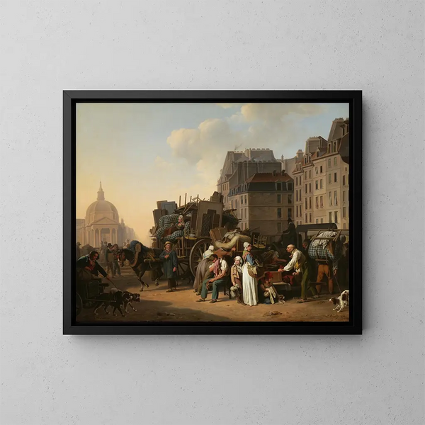 Les Déplacements - Louis Léopold Boilly — oprawiony obraz na ścianie