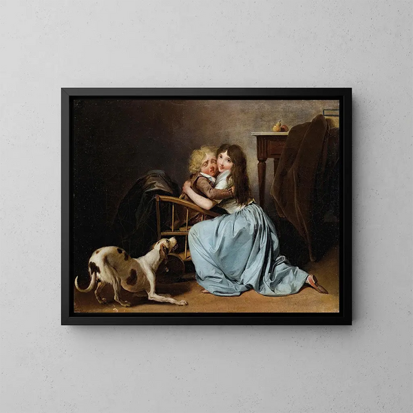 Nieuzasadniony strach - Louis Léopold Boilly — oprawiony obraz na ścianie